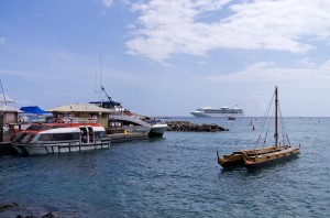Cruise ship in Lahaina harbour