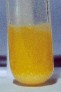 Dichromate solution + 2 drops HCl + 2 drops barium nitrate + 5 drops NaOH